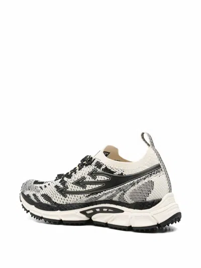 Off-white Brown Solid Sneakers In Multi