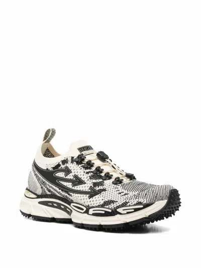 Off-white Brown Solid Sneakers In Multi