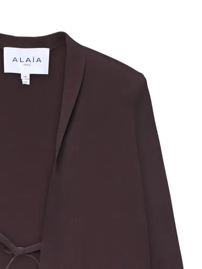 Alaïa Poplin Jacket In Multi
