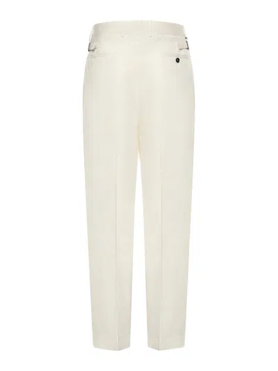 Beable Wool Blend Mat Trousers In Multi