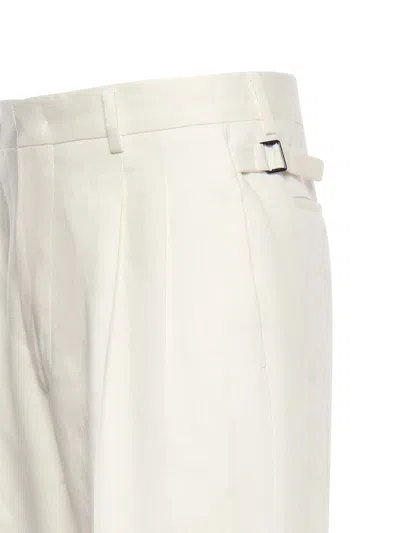 Beable Wool Blend Mat Trousers In Multi