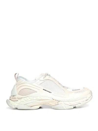 Balenciaga Triple S.2 Gandient Mesh And Nylon Inserts With Used-effect In Neutral