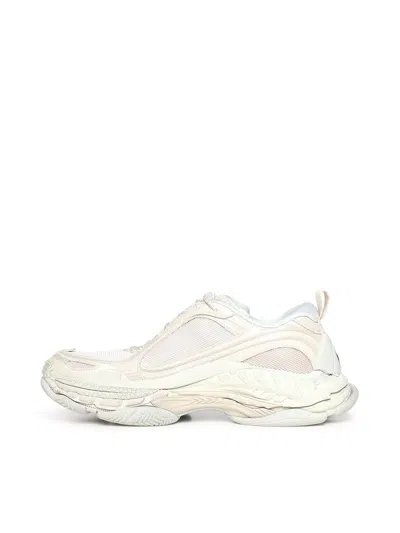 Balenciaga Triple S.2 Gandient Mesh And Nylon Inserts With Used-effect In Neutral