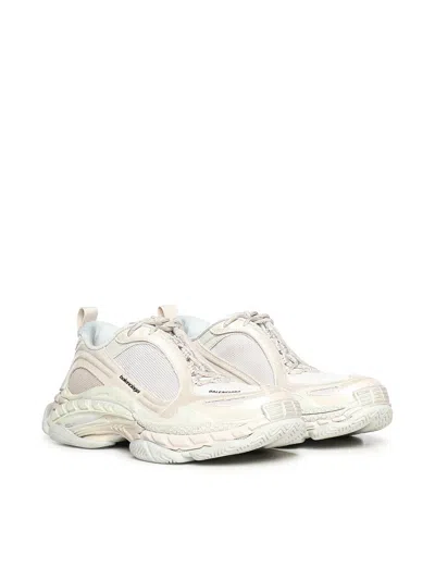 Balenciaga Triple S.2 Gandient Mesh And Nylon Inserts With Used-effect In Neutral