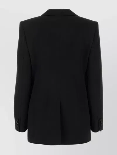 Givenchy Tailored Wool Blazer With Back Slit In Black