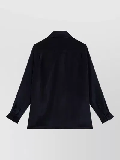 Max Mara Collared Jacket Long Sleeves Buttoned Cuffs In Black
