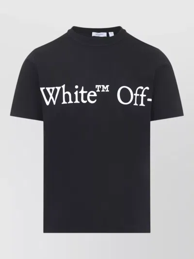 Off-white Bookish Scarf Graphic Regular Fit T-shirt In Black