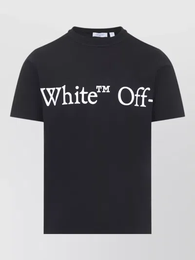 Off-white Bookish Scarf Graphic Regular Fit T-shirt In Black