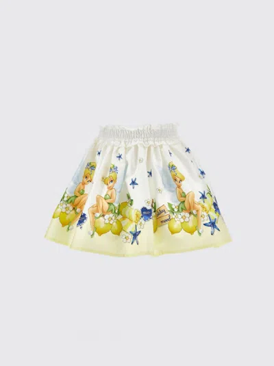 Monnalisa Skirt Kids Color White In Multi