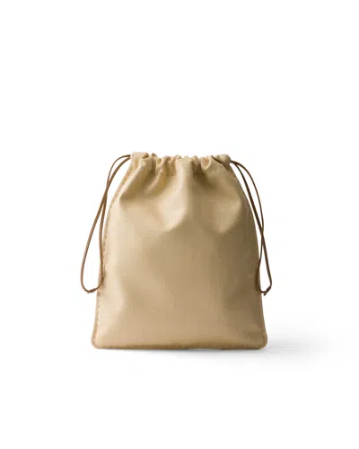 Prada Wish Pouch Aus Besticktem Canvas In Blue
