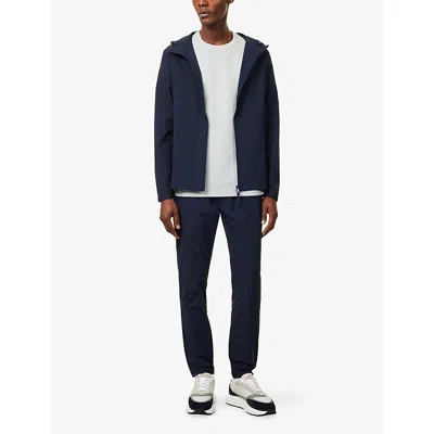 Arne Mens  Active Technical Windbreaker Woven Jacket In Blue