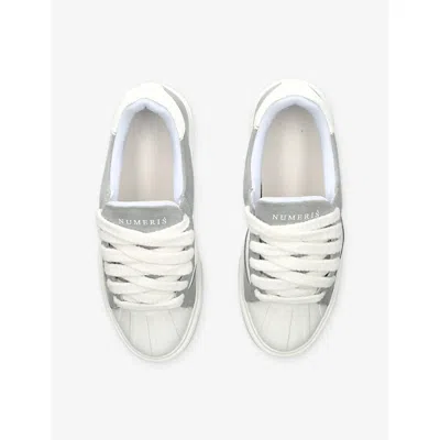 Numeris Mens  Eclipse Suede And Leather Trainers In Multi