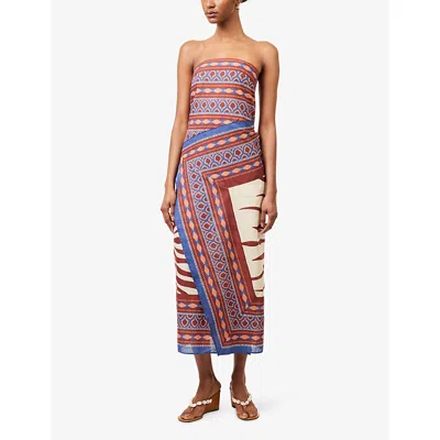 Johanna Ortiz Paraiso Agreste Printed Cotton-voile Maxi Dress In Multi