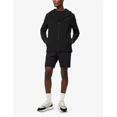 Arne Mens  Active Technical Windbreaker Woven Jacket In Black