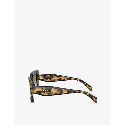 Prada 0pr D01s Oversized Square Frame Sunglasses In Black