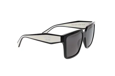 Prada Rectangular Sunglasses In Black