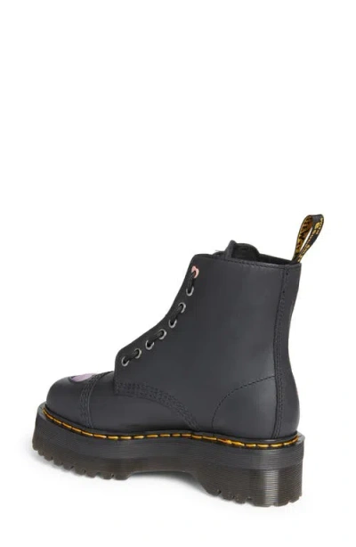 Dr. Martens Sinclair Hearts Platform Boot In Black
