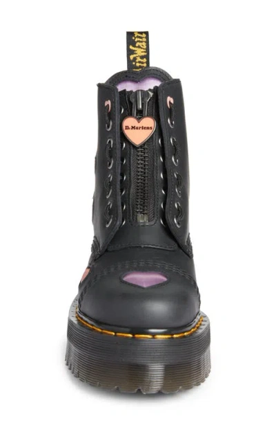 Dr. Martens Sinclair Hearts Platform Boot In Black