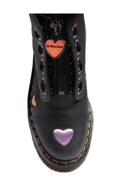 Dr. Martens Sinclair Hearts Platform Boot In Black