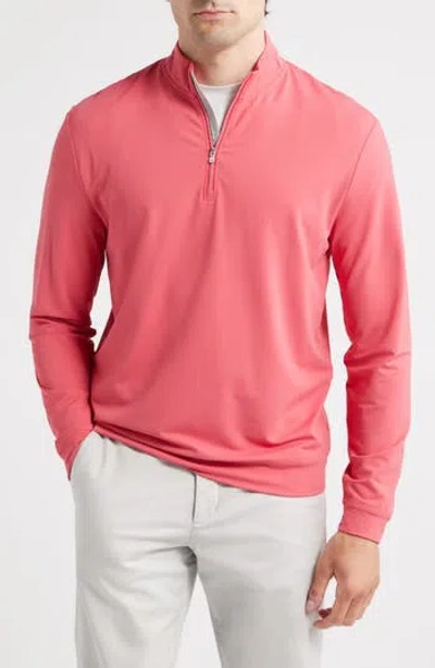 Johnnie-o Motion Performance Quarter Zip Pullover In Purple