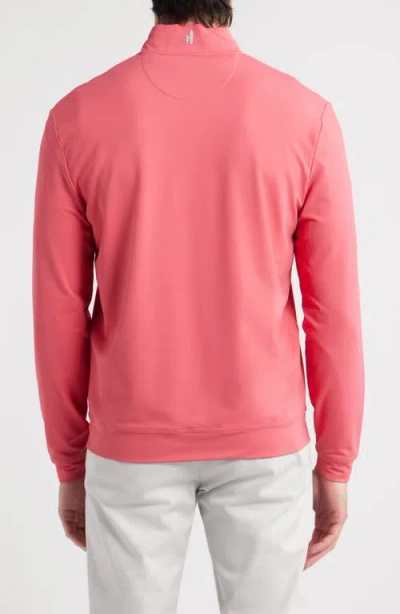 Johnnie-o Motion Performance Quarter Zip Pullover In Purple