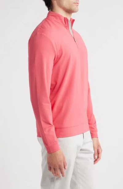 Johnnie-o Motion Performance Quarter Zip Pullover In Purple