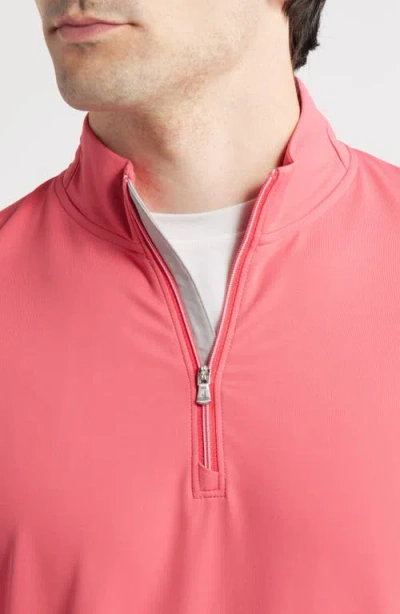 Johnnie-o Motion Performance Quarter Zip Pullover In Purple
