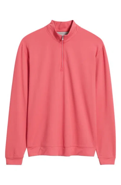 Johnnie-o Motion Performance Quarter Zip Pullover In Purple