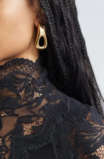 Rabanne Zip Pull Single Earring In Gold