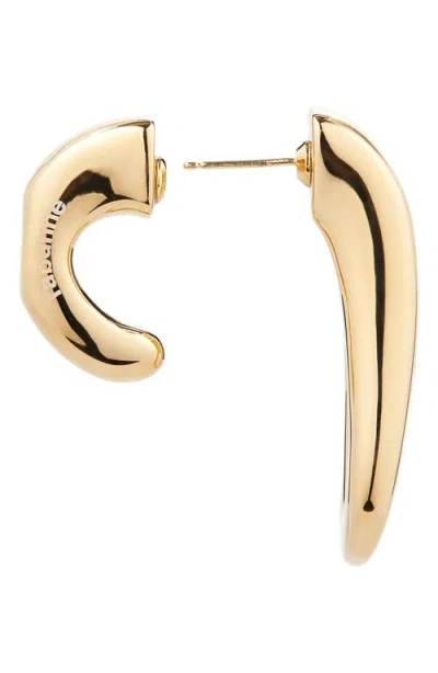 Rabanne Zip Pull Single Earring In Gold