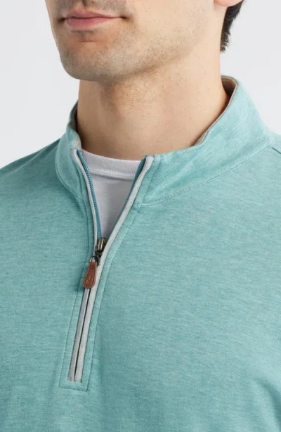 Johnnie-o Sully Quarter Zip Pullover In Blue