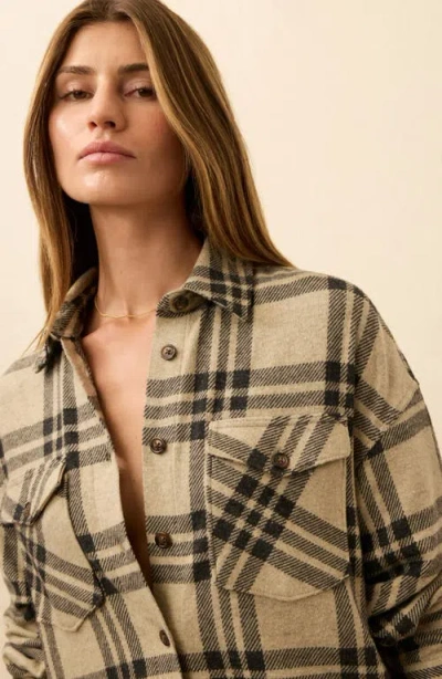 Faherty Legend Sweater Overshirt In Brown