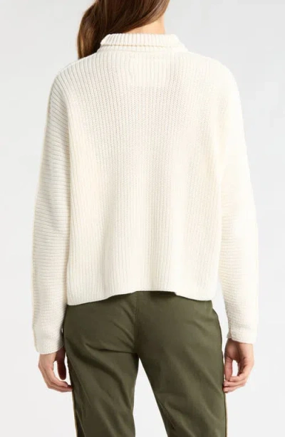 Frank & Eileen Montecito Turtleneck Sweater In White