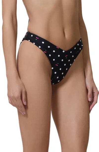 Afrm Rio V-cut Bikini Bottoms In Multi