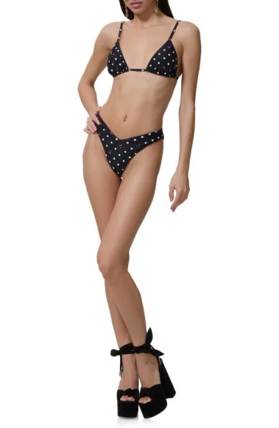 Afrm Rio V-cut Bikini Bottoms In Multi