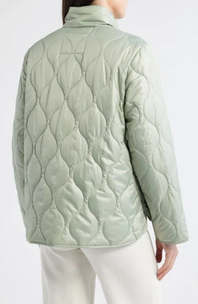 Sam Edelman Quilted Jacket In Green