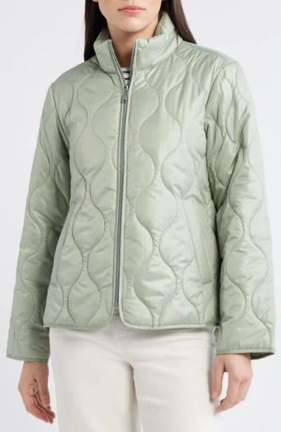Sam Edelman Quilted Jacket In Green