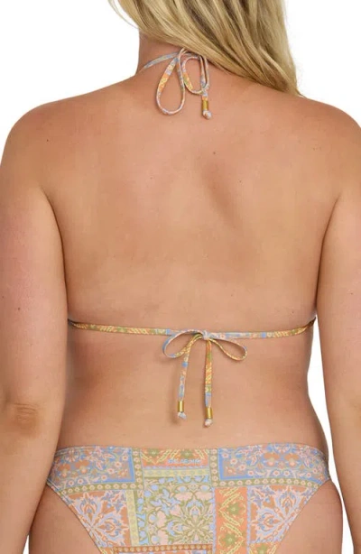 Billabong Take It Back Triangle Bikini Top In Blue