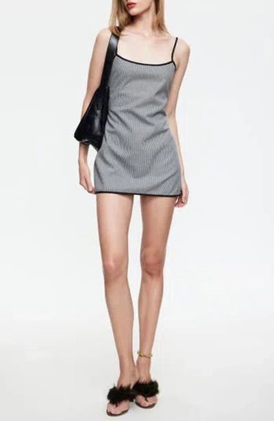 Lioness Voyage Mini Dress Noir Gingham In Multi