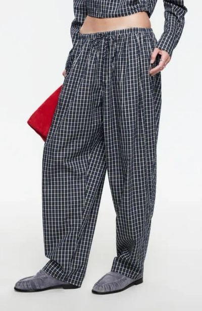 Lioness Aura Plaid Drawstring Pants In Multi