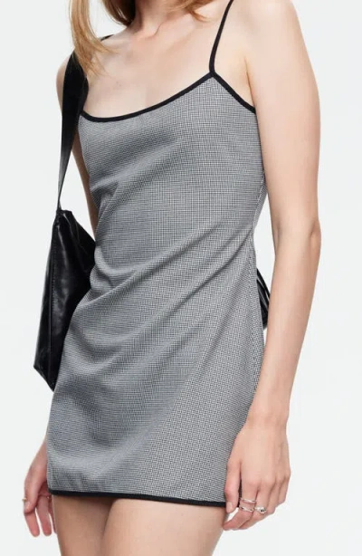 Lioness Voyage Mini Dress Noir Gingham In Multi