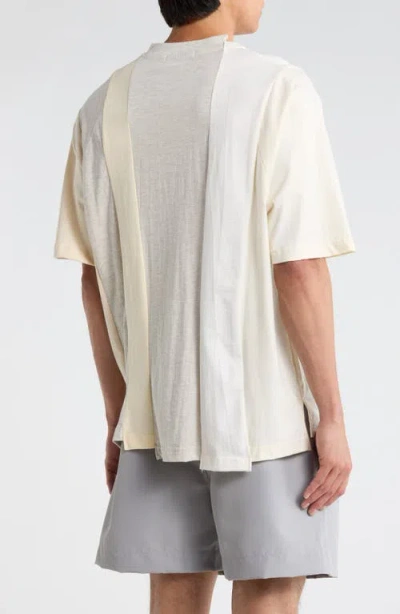 Mnml Multi Paneled T-shirt In Neutral