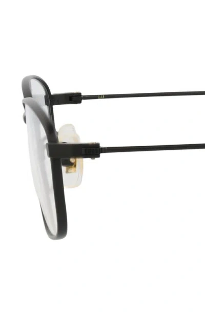 Dunhill 54mm Rectangular Optical Glasses In Black