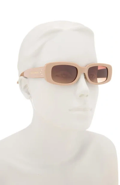 Vince Camuto 117mm Gradient Rectangular Sunglasses In Gray