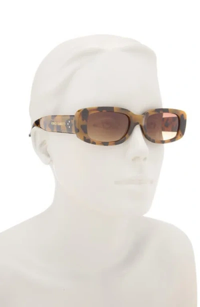 Vince Camuto 117mm Gradient Rectangular Sunglasses In Gray