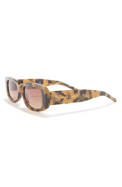 Vince Camuto 117mm Gradient Rectangular Sunglasses In Gray