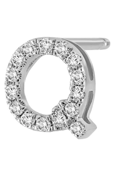 Bony Levy Single Initial Earring In Metallic