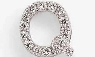 Bony Levy Single Initial Earring In Metallic