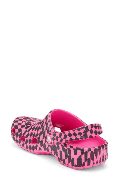 Crocs Classic Warped Checker Clog In Multi