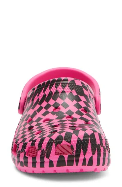Crocs Classic Warped Checker Clog In Multi